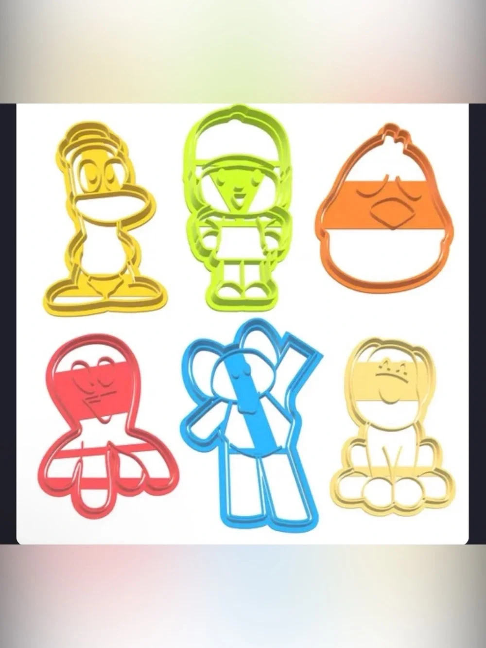 Pocoyo cookie cutter set